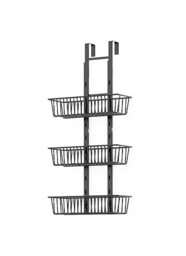3 Tier Hanging Organizer Multi Layer Door Storage Rack No Drill Design for Kitchen Bedroom Bathroom