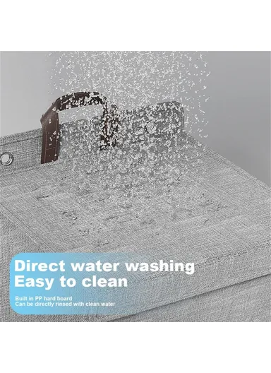 Foldable Laundry Bag Large Capacity Hanging Dirty Clothes Basket Multi-Function Storage Organizer (H58 x L15 x W41)cm - Grey