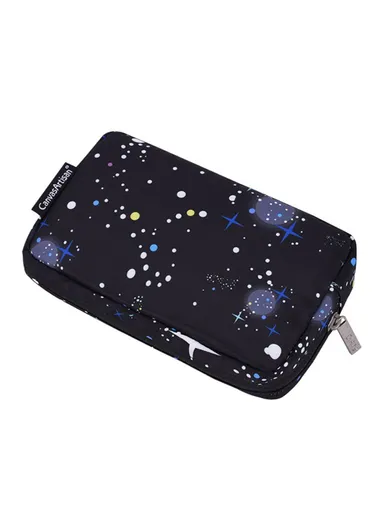 CANVASARTISAN H16-S11 Earphone Charger Mouse Pouch Starry Sky Pattern Storage Case Digital Accessories Storage Bag