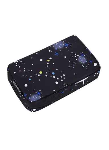 CANVASARTISAN H16-S11 Earphone Charger Mouse Pouch Starry Sky Pattern Storage Case Digital Accessories Storage Bag