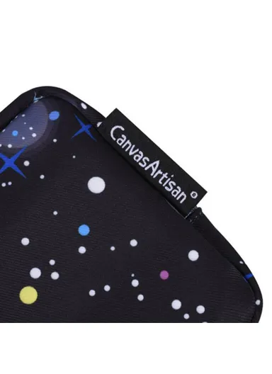 CANVASARTISAN H16-S11 Earphone Charger Mouse Pouch Starry Sky Pattern Storage Case Digital Accessories Storage Bag