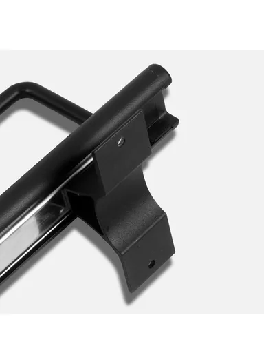 16 Inch Wardrobe Closet Slide Rail Pull-Out Clothes Hanging Rod Metal Pants Hanger Rack - Black