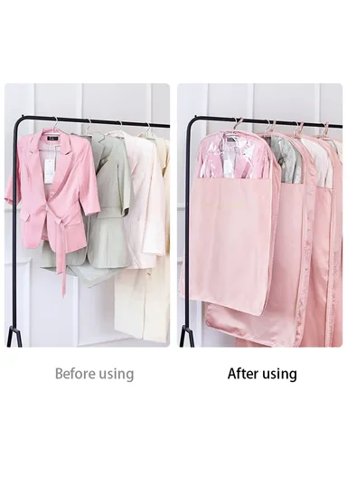 150x58x9 Extra Large Size Clothes Hanging Dustproof Moisture-proof Cover Home Clothes Protective Storage Bag TB-0500 - Blue