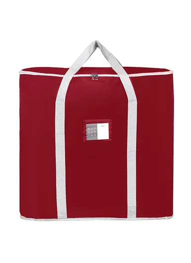 60x45x55cm Oxford Cloth Extra Large Storage Bag for Moving House Storage Clothes Bedding Duvet Quilt Blankets - Wine Red