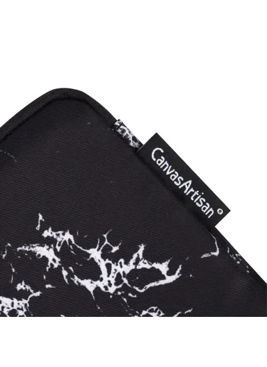 Marble Pattern Printing Digital Accessories Carrying Bag Mouse Earphone Power Bank Storage Pouch H32-S21 - White