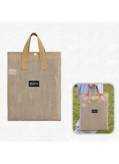 Reusable Polyester Travel Handbag Tote Bag for Grocery Shopping, School CLS