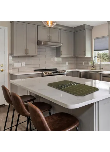 Waterproof Waxed Canvas Chef Knife Scissors Storage Pouch Roll Bag 7 Slots Carrying Case for Kitchen Knives Tools - Army Green