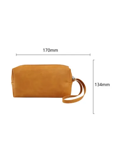 Electronic Organizer, Mouse, Power Bank &amp; Cable Storage Bag, PU Leather USB Flash Drive Carrying Handbag, Anti-scratch Pouch SS08 - Black