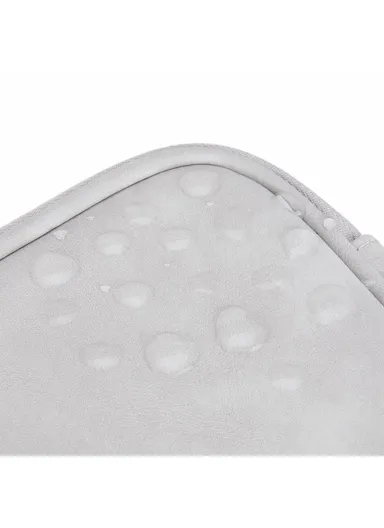 PU Multifunctional Phone Accessories Storage Bag, Passport Pouch with Small Hanging Rope - Light Grey