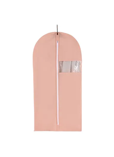 60x100cm Garment Cover Clothes Dust Protector Non Woven Fabric Storage Bag for Coats Suits - Pink