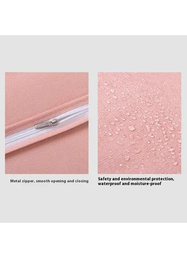 60x100cm Garment Cover Clothes Dust Protector Non Woven Fabric Storage Bag for Coats Suits - Pink