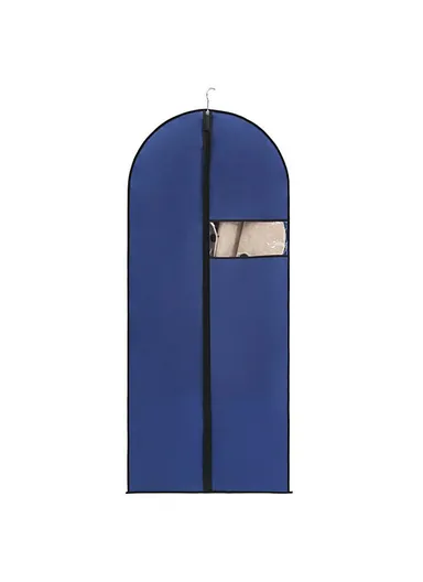 60x80cm Garment Cover Clothes Dust Protector Non Woven Fabric Storage Bag for Coats Suits - Dark Blue