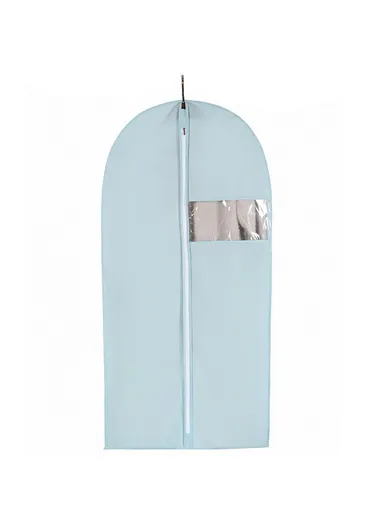 60x80cm Garment Cover Clothes Dust Protector Non Woven Fabric Storage Bag for Coats Suits - Sky Blue