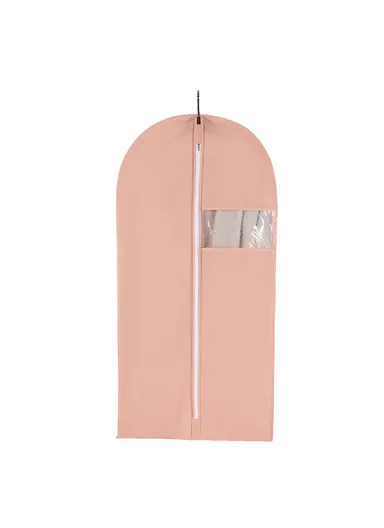 60x140cm Garment Cover Clothes Dust Protector Non Woven Fabric Storage Bag for Coats Suits - Pink