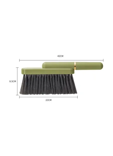 Hand Broom Brush, Bristle Cleaning Brush for Sweeping Car Bed Couch Desk Sofa A5542 - Green