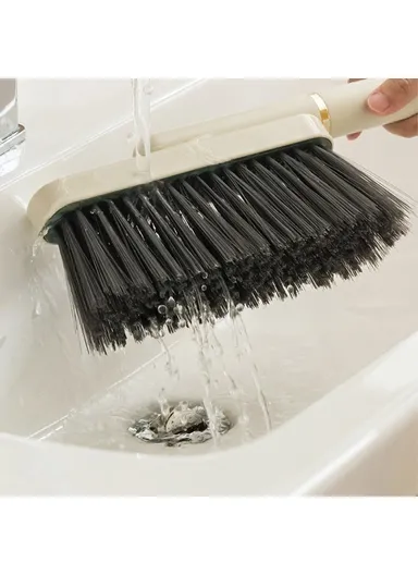 Hand Broom Brush, Bristle Cleaning Brush for Sweeping Car Bed Couch Desk Sofa A5542 - White