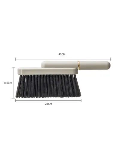 Hand Broom Brush, Bristle Cleaning Brush for Sweeping Car Bed Couch Desk Sofa A5542 - White