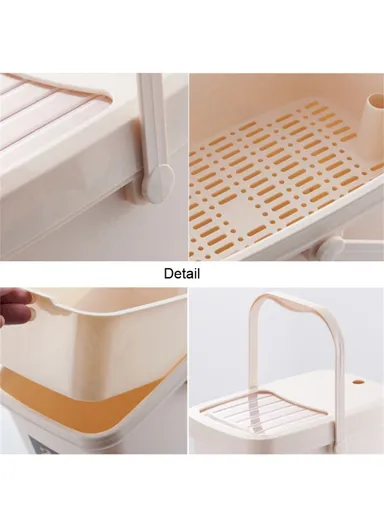 10L Tea Waste Bin, PP Filtration Bucket, Tea Leaves Sanitary Container with Lid &amp; Handle