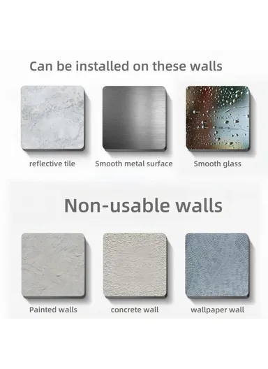 4 Section Retractable Folding Clothes Drying Rack Aluminum Alloy Balcony Window Space Saving Suction Cup Hanging Rack - Grey