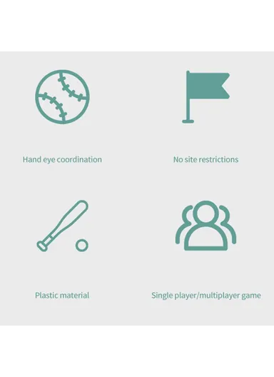 Kids Baseball Training Aids Foot-Activated Sports Automatic Baseball Launcher Toy with 3 Balls - Green