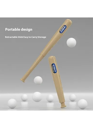 Kids Baseball Training Aids Foot-Activated Sports Automatic Baseball Launcher Toy with 3 Balls - Green