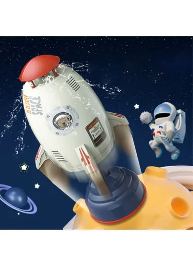 Water Rocket Launcher Sprinkler for Kids Toddler Outdoor Play Yard Sprinkler Splashing Fun Toy - White