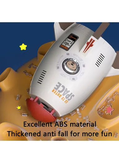 Water Rocket Launcher Sprinkler for Kids Toddler Outdoor Play Yard Sprinkler Splashing Fun Toy - White