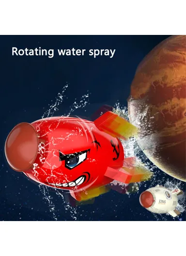 Water Rocket Launcher Sprinkler for Kids Toddler Outdoor Play Yard Sprinkler Splashing Fun Toy - Red