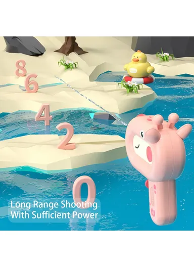 Cartoon Animal Water Gun Kids Toy 100ml Water Pistol for Outdoor Garden Beach Pool Party Favors - White Duck