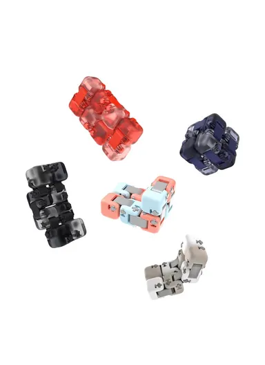 Fingertip Building Blocks Toys Finger Bricks Stress Relief Spinner Toy - Multicolor