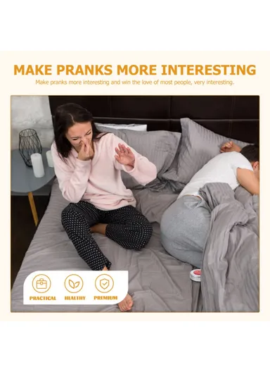 Wireless Remote Control Fart Machine Joke Prank Sound Generator Spoof Toy Gag Gift, Round Shape - White