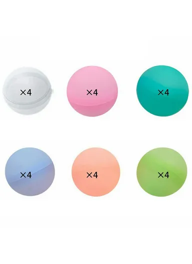24PCS Reusable Water Balloons for Kids Pool Beach Water Toys Quick Fill Splash Balls