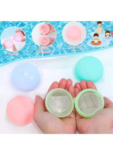 24PCS Reusable Water Balloons for Kids Pool Beach Water Toys Quick Fill Splash Balls