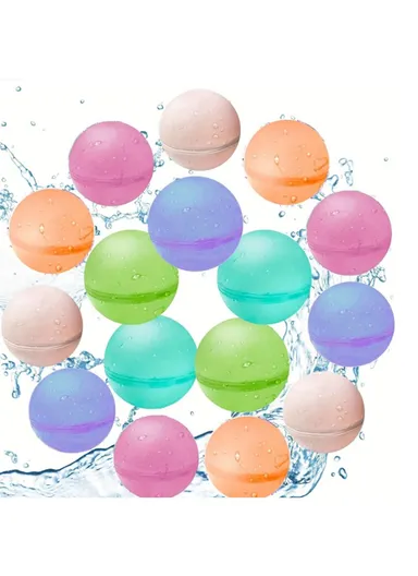 24PCS Reusable Water Balloons for Kids Pool Beach Water Toys Quick Fill Splash Balls