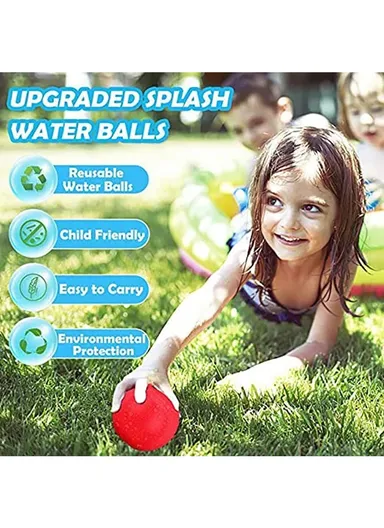 4Pcs Reusable Water Bombs Quick Fill Water Balloons Splash Soaker Water Fight Toy for Pool Party