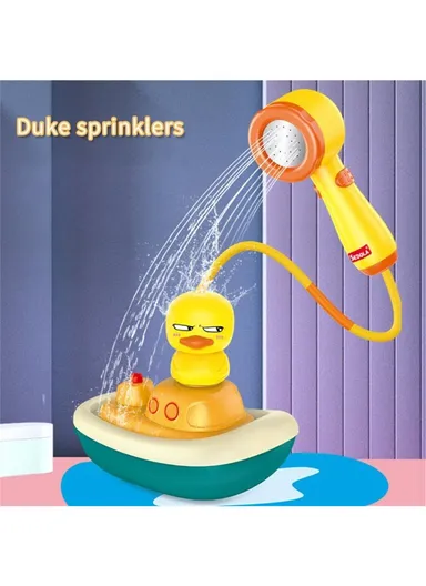 Electric Duck Baby Bath Toy with 3 Spray Modes &amp; Hand Shower Sprinkler Fun