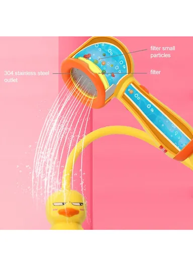 Electric Duck Baby Bath Toy with 3 Spray Modes &amp; Hand Shower Sprinkler Fun