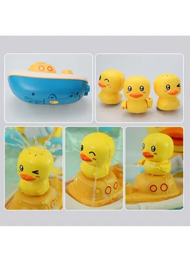 Electric Duck Baby Bath Toy with 3 Spray Modes &amp; Hand Shower Sprinkler Fun