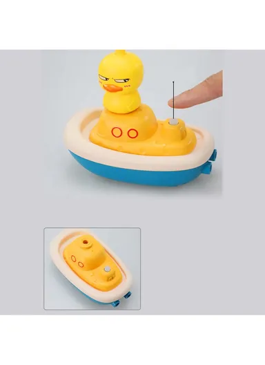 Electric Duck Baby Bath Toy with 3 Spray Modes &amp; Hand Shower Sprinkler Fun
