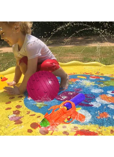 Outdoor Lawn Beach Mat Inflatable Water Spray Kids Sprinkler Play Pad 170cm - Dinosaur