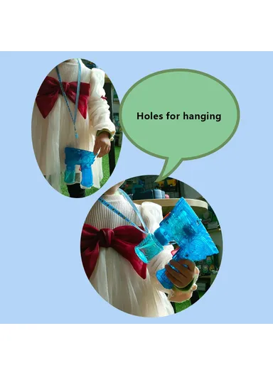 Shark Cartoon Electric Bubble Gun, Kids Toy Soap Bubbles Generator with Light - Blue