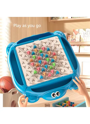 Chain Triangle Game, Interactive Triangle Chess Board Game, Educational Brain Teaser Strategy Toy