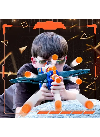 100Pcs 7.2x1.3cm Solid Core EVA Soft Bullets Fluorescent Kids Toy Refill EVA Bullet Blasters ZD-001 