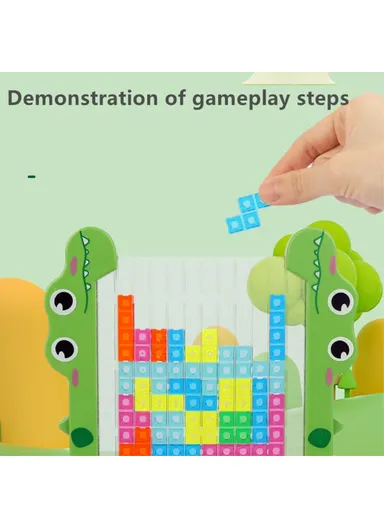 2-in-1 3D Block Puzzle Toy Logical Thinking Training Kids Educational Toy Parent-Child Desktop Game - HJ3803