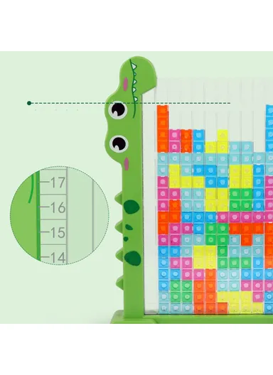 2-in-1 3D Block Puzzle Toy Logical Thinking Training Kids Educational Toy Parent-Child Desktop Game - HJ3803