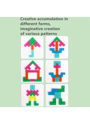 2-in-1 3D Block Puzzle Toy Logical Thinking Training Kids Educational Toy Parent-Child Desktop Game - HJ3803