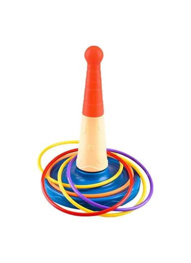 Children Throw Circle Game Stacking Toy Set Interactive Family Game Educational Skill Development 2410