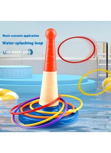 Children Throw Circle Game Stacking Toy Set Interactive Family Game Educational Skill Development 2410