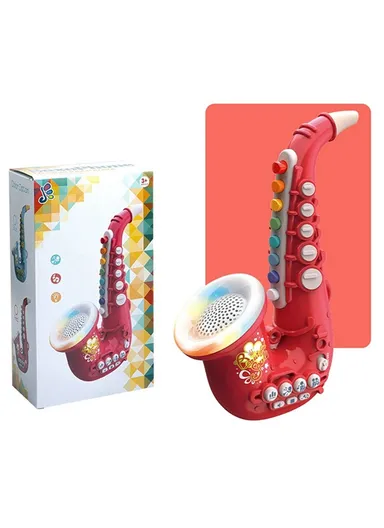 Musical Instrument Kids Toy Saxophone for Preschool Toddlers Educational Learning Music Development - Red