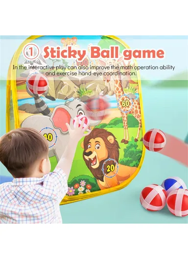 3 in 1 Kids Throwing Target Game Set Bean Bag Toss Game Toy with Sticky Balls (CE, ASTM, CPSIA, CPC, EN71) 2888-9 